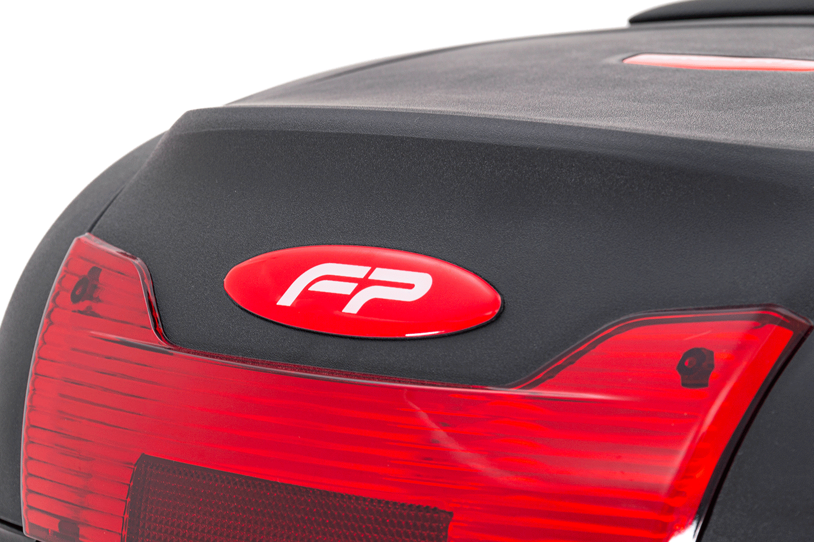 Maletero Nucleon Rojo Para Moto / Un Casco, Maleta para Moto, Maletero Plastico para Moto, Maleta Trasera de Moto, Top Case, Maleta de 40 litros, Maleta para Casco en la Moto, Cajuela de Moto