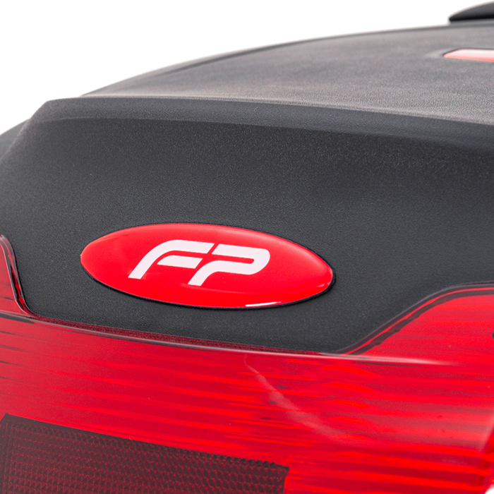 Maletero Nucleon Rojo Para Moto / Un Casco, Maleta para Moto, Maletero Plastico para Moto, Maleta Trasera de Moto, Top Case, Maleta de 40 litros, Maleta para Casco en la Moto, Cajuela de Moto