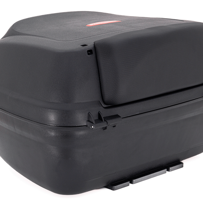 Maletero Nucleon Rojo Para Moto / Un Casco, Maleta para Moto, Maletero Plastico para Moto, Maleta Trasera de Moto, Top Case, Maleta de 40 litros, Maleta para Casco en la Moto, Cajuela de Moto