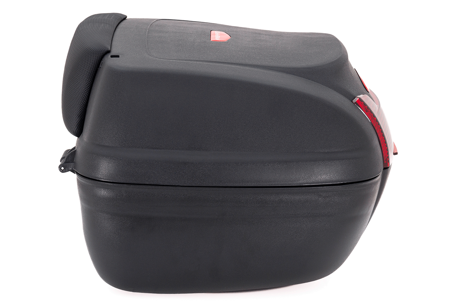 Maletero Nucleon Rojo Para Moto / Un Casco, Maleta para Moto, Maletero Plastico para Moto, Maleta Trasera de Moto, Top Case, Maleta de 40 litros, Maleta para Casco en la Moto, Cajuela de Moto