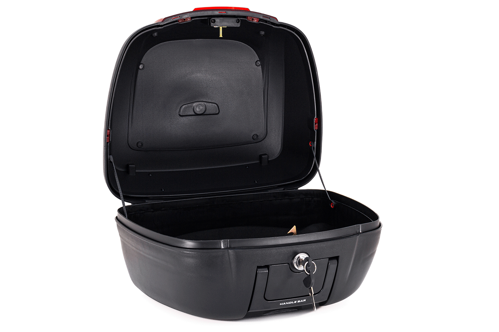 Maletero Nucleon Rojo Para Moto / Un Casco, Maleta para Moto, Maletero Plastico para Moto, Maleta Trasera de Moto, Top Case, Maleta de 40 litros, Maleta para Casco en la Moto, Cajuela de Moto