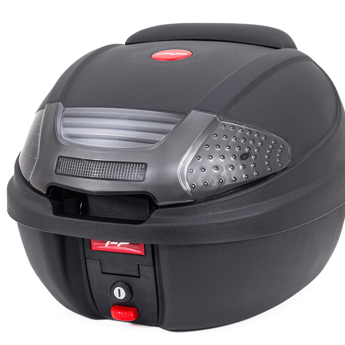 Maletero case negro humo para moto / un casco