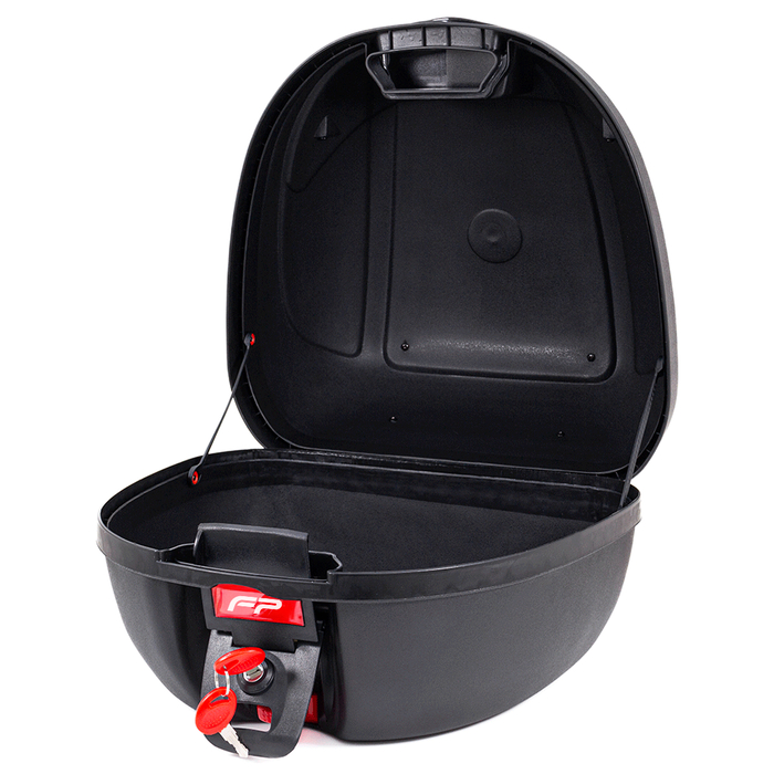 Maletero case negro humo para moto / un casco