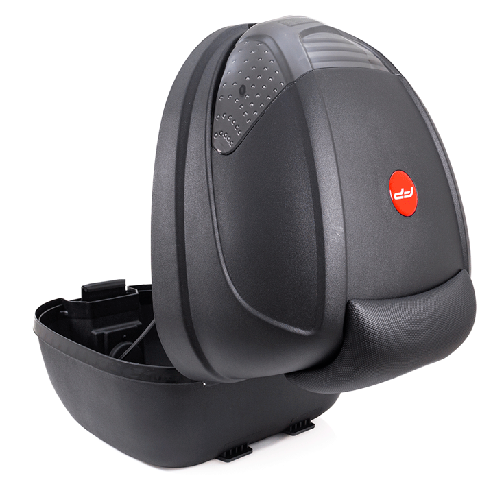 Maletero case negro humo para moto / un casco