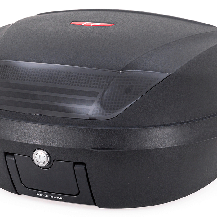 Maletero crosser negro para moto / dos cascos