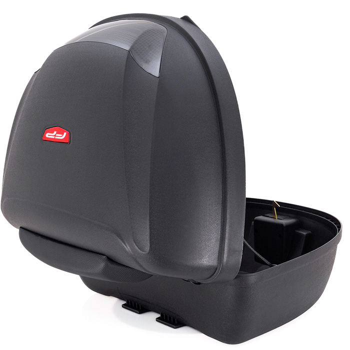 Maletero crosser negro para moto / dos cascos