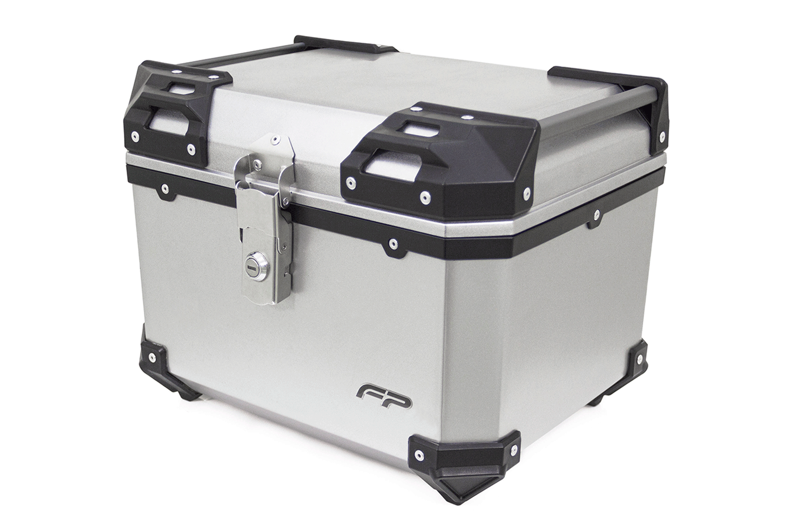 MALETA PARA MOTO MAVERICK GRIS UN CASCO FP