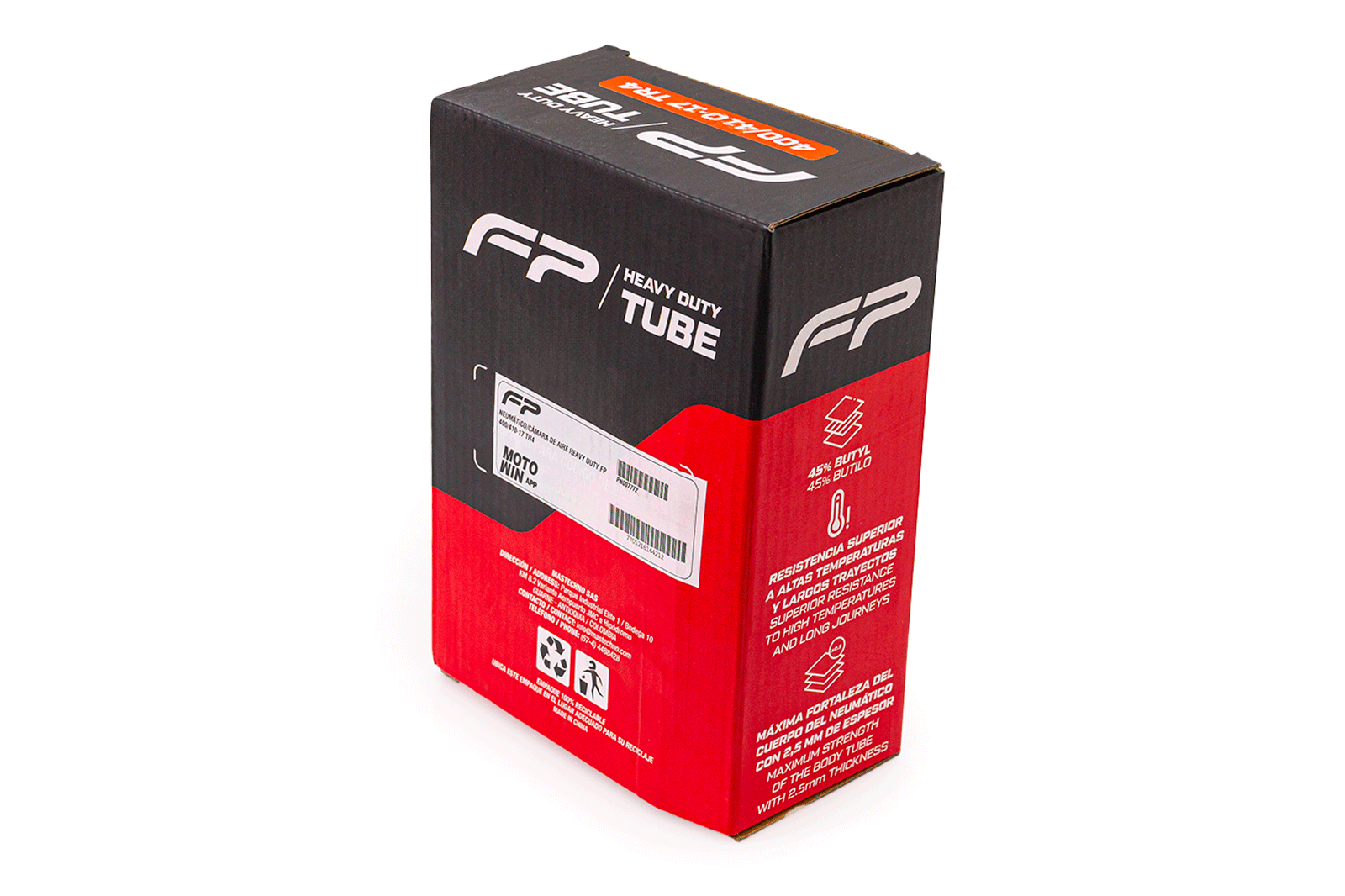 Neumático/cámara de aire heavy duty fp 400/410-17 tr4