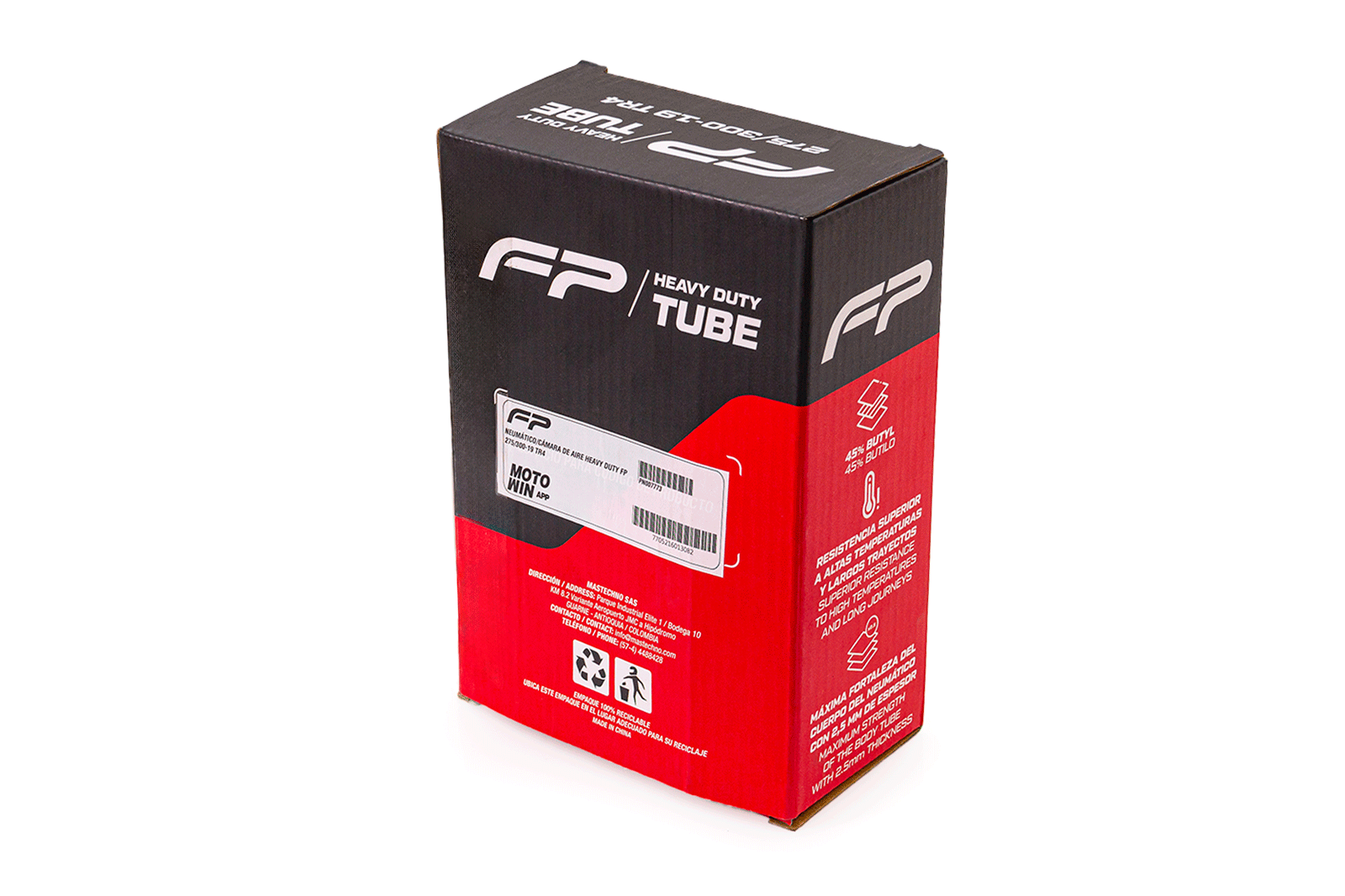 Neumático/cámara de aire heavy duty fp 275/300-19 tr4