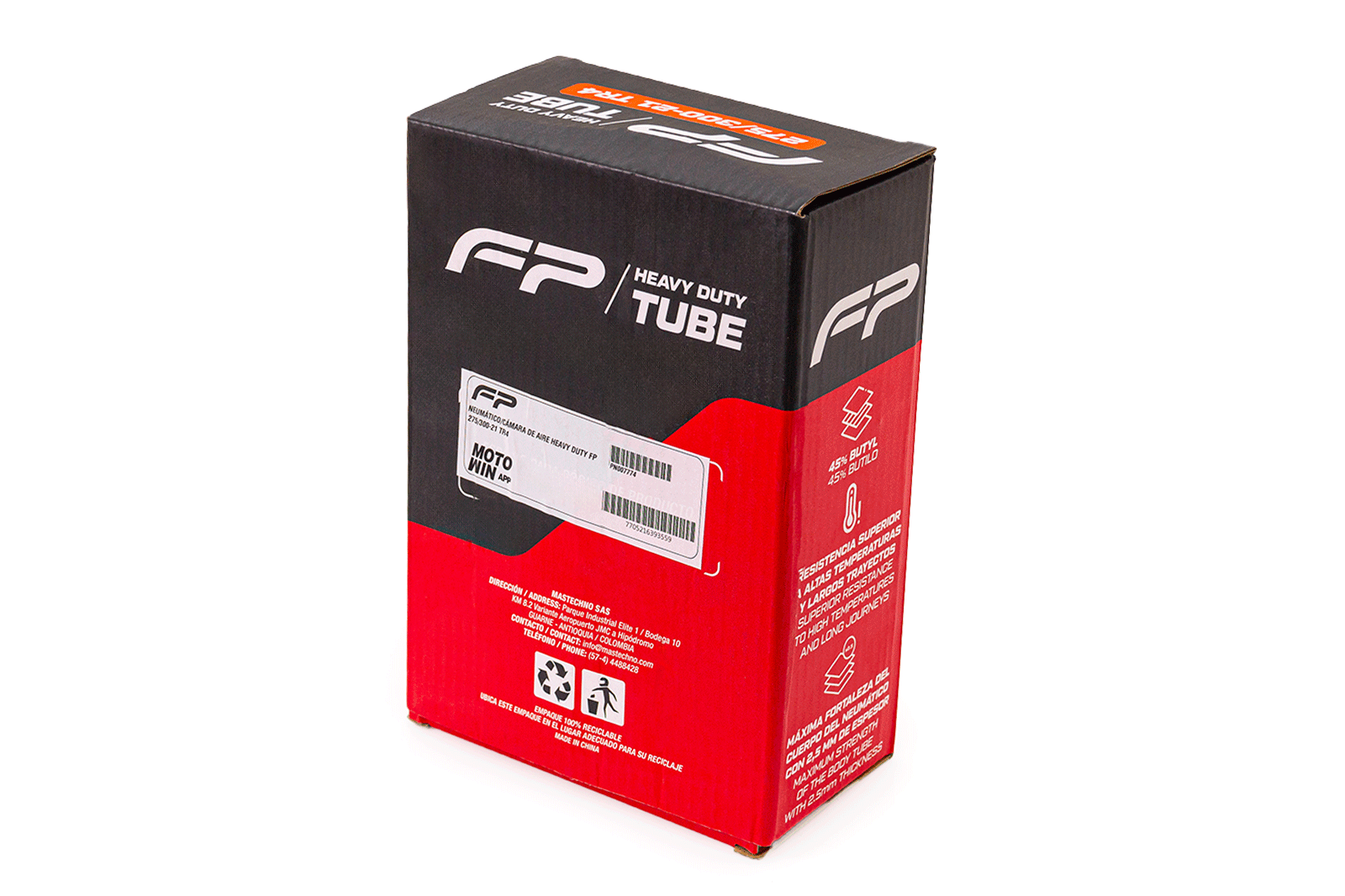 Neumático/cámara de aire heavy duty fp 275/300-21 tr4