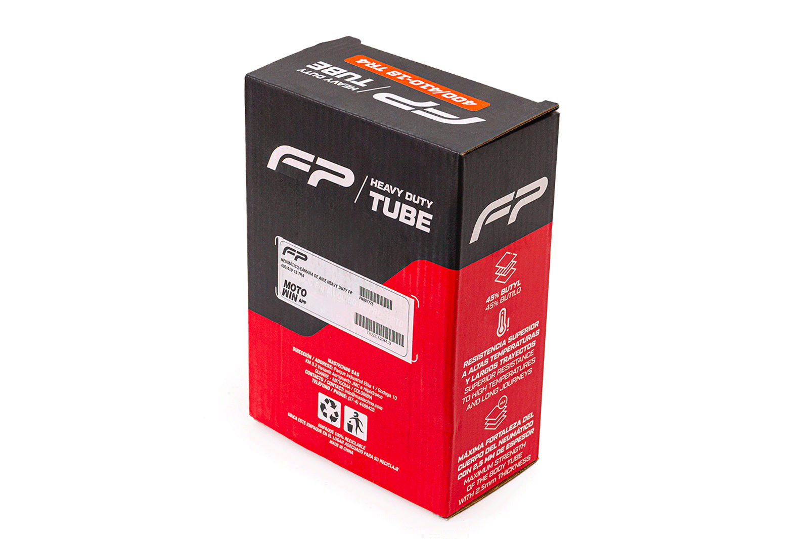 Neumático/cámara de aire heavy duty fp 400/410-18 tr4