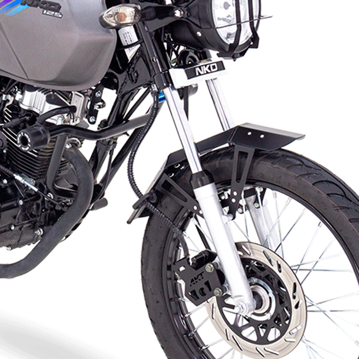 Guarda barro en Aluminio para AKT NKD 125 e ITALIKA FT 150, Protector de Moto NKD 125 e ITALIKA FT 150, Guarda Barro Resistente para NKD 125 e ITALIKA FT 150, Estilo y protección para la AKT 125 e ITALIKA FT 150, Accesorios FP, Productos FP, Accesorios pa