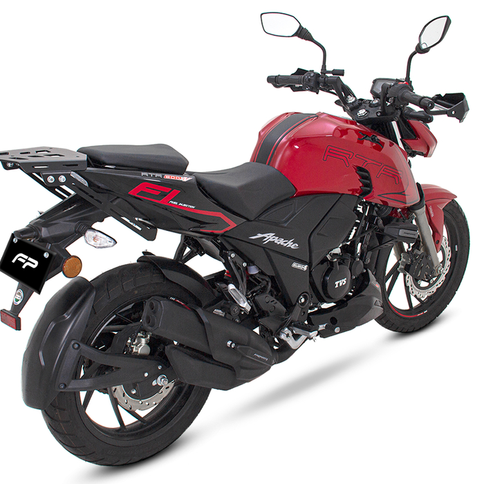 TVS Apache 200 con Parrilla