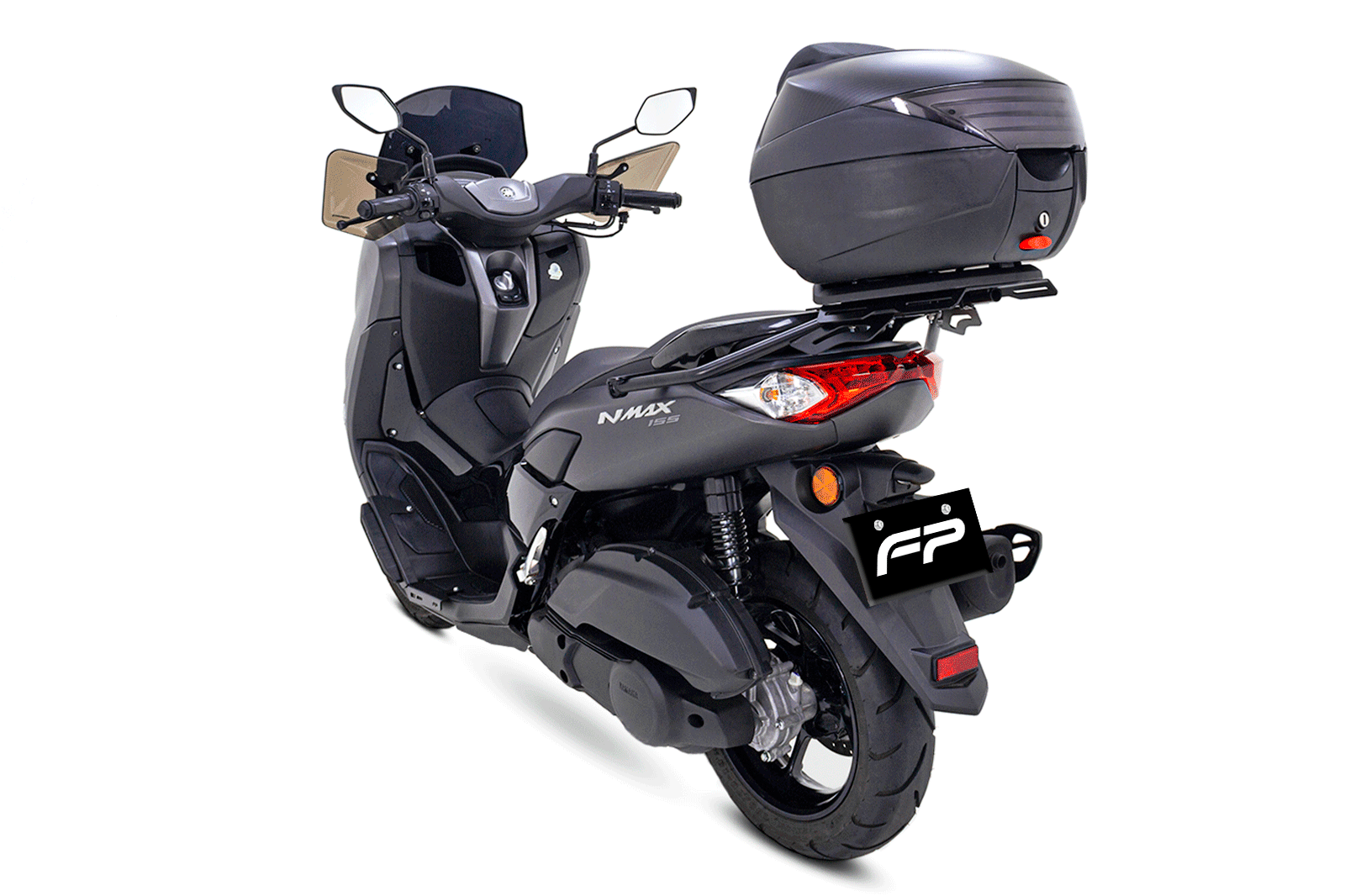 Parrilla para Yamaha NMAX Connected, Soporte De Maleta Superior Yamaha NMAX Connected, Herraje Yamaha NMAX Connected, Soporte Superior FP, Soporte Maleta Fireparts, Las Mejores Parrillas para Yamaha NMAX Connected, Soporte para Maleta Yamaha NMAX Connecte