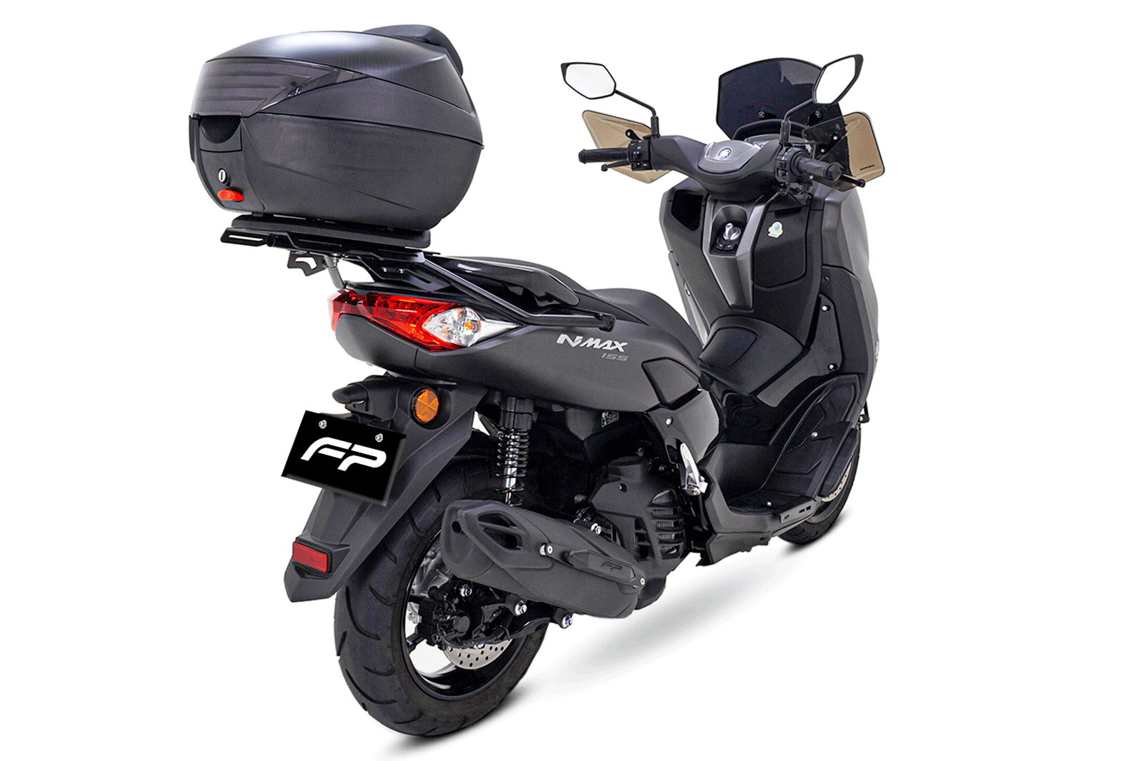 Parrilla para Yamaha NMAX Connected, Soporte De Maleta Superior Yamaha NMAX Connected, Herraje Yamaha NMAX Connected, Soporte Superior FP, Soporte Maleta Fireparts, Las Mejores Parrillas para Yamaha NMAX Connected, Soporte para Maleta Yamaha NMAX Connecte