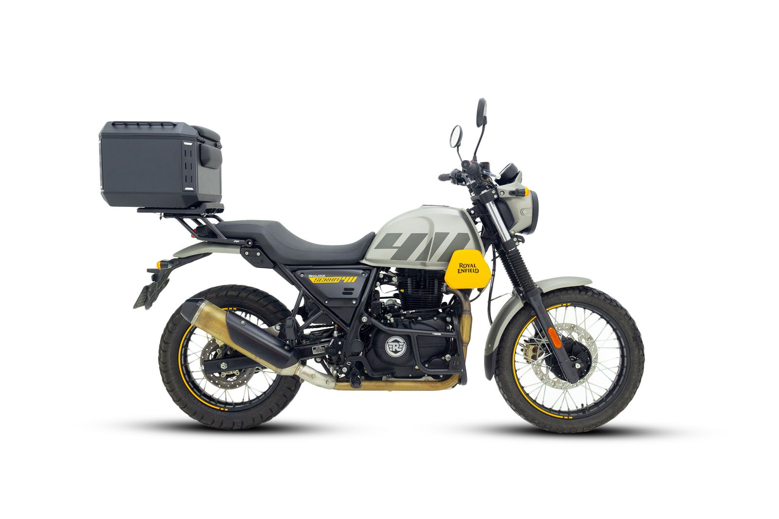 Parrilla royal enfield scram 411