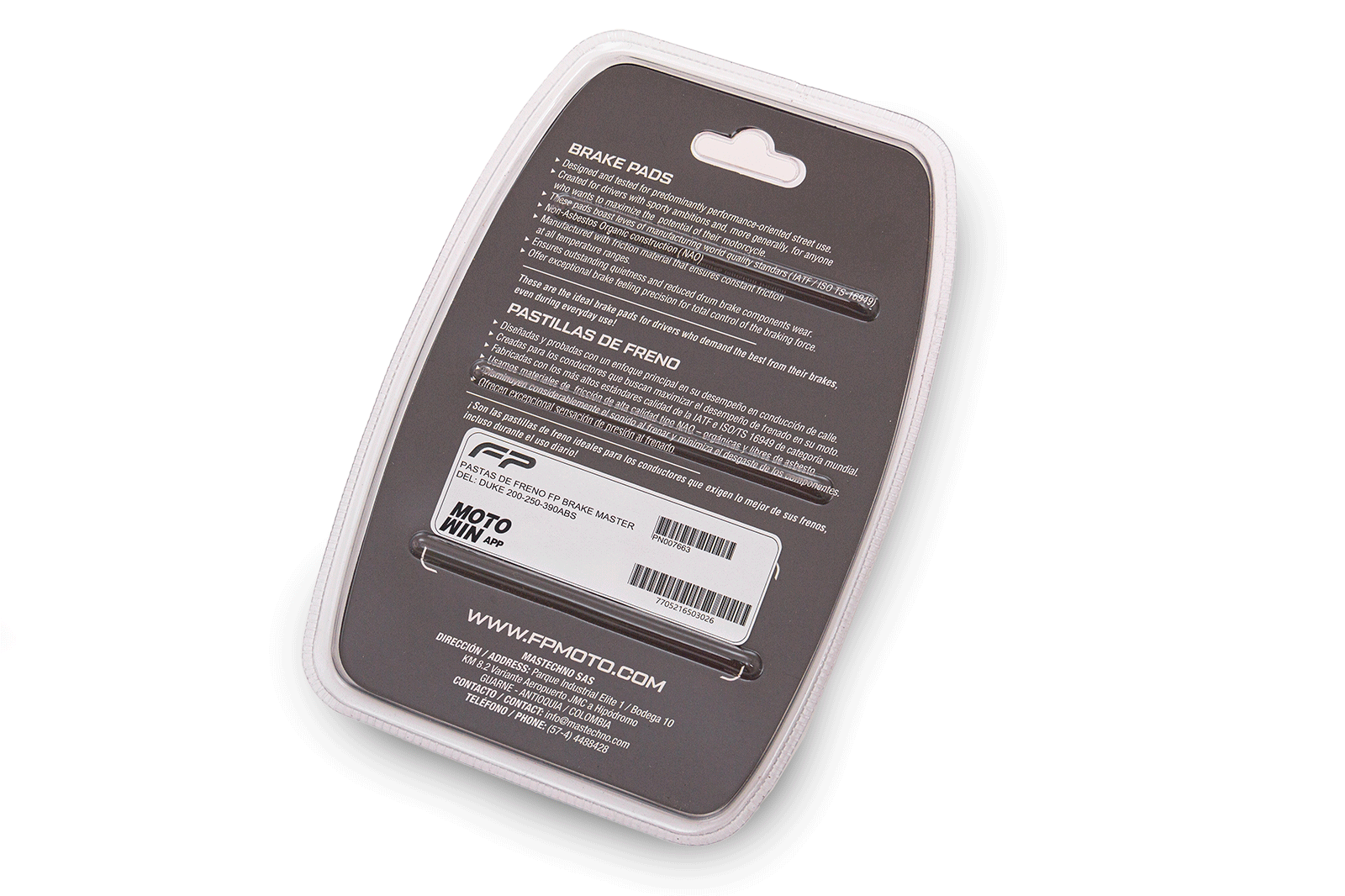 PASTAS DE FRENO FP BRAKE MASTER DEL: DUKE 200-250-390ABS, PASTAS FRENO, Freno Fireparts, Pasta Freno FP, Pastilla de freno. Freno para Moto. Kit de Pastillas de Freno de Disco. Juego de Pastillas de Freno de Disco