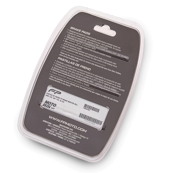 PASTAS FRENO, Freno Fireparts, Pasta Freno FP, Pastilla de freno. Freno para Moto. Kit de Pastillas de Freno de Disco. Juego de Pastillas de Freno de Disco