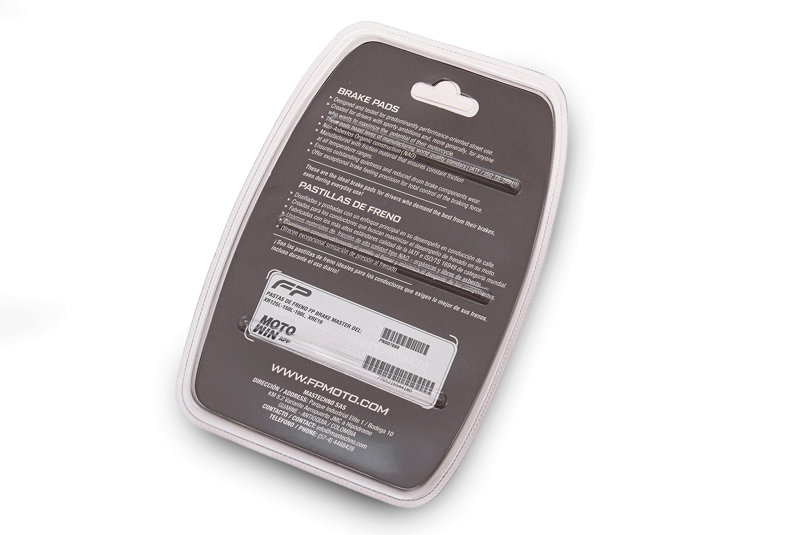 Pastas de freno fp brake master del: xr125l-150l-190l, xre190