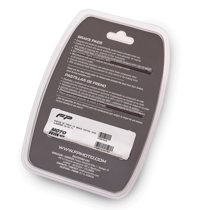 PASTAS DE FRENO FP BRAKE MASTER DEL:PULSAR200 NS-NS FI, PASTAS FRENO, Freno Fireparts, Pasta Freno FP, Pastilla de freno. Freno para Moto. Kit de Pastillas de Freno de Disco. Juego de Pastillas de Freno de Disco