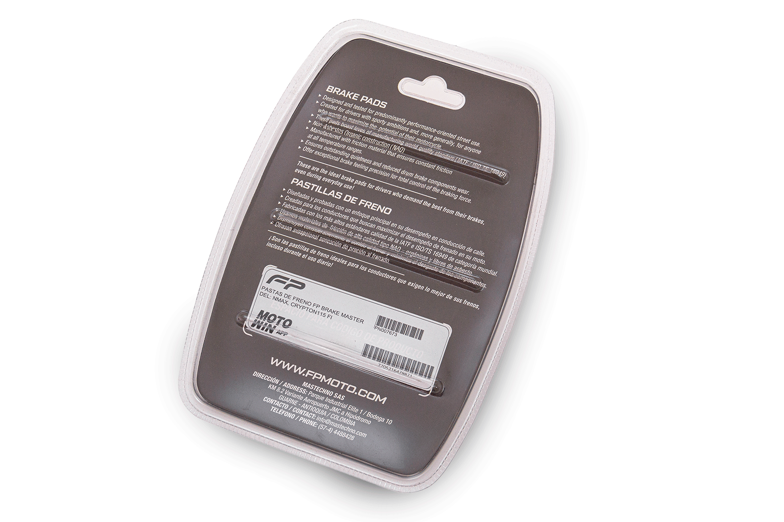 PASTAS DE FRENO FP BRAKE MASTER DEL: NMAX, CRYPTON115 FI, PASTAS FRENO, Freno Fireparts, Pasta Freno FP, Pastilla de freno. Freno para Moto. Kit de Pastillas de Freno de Disco. Juego de Pastillas de Freno de Disco