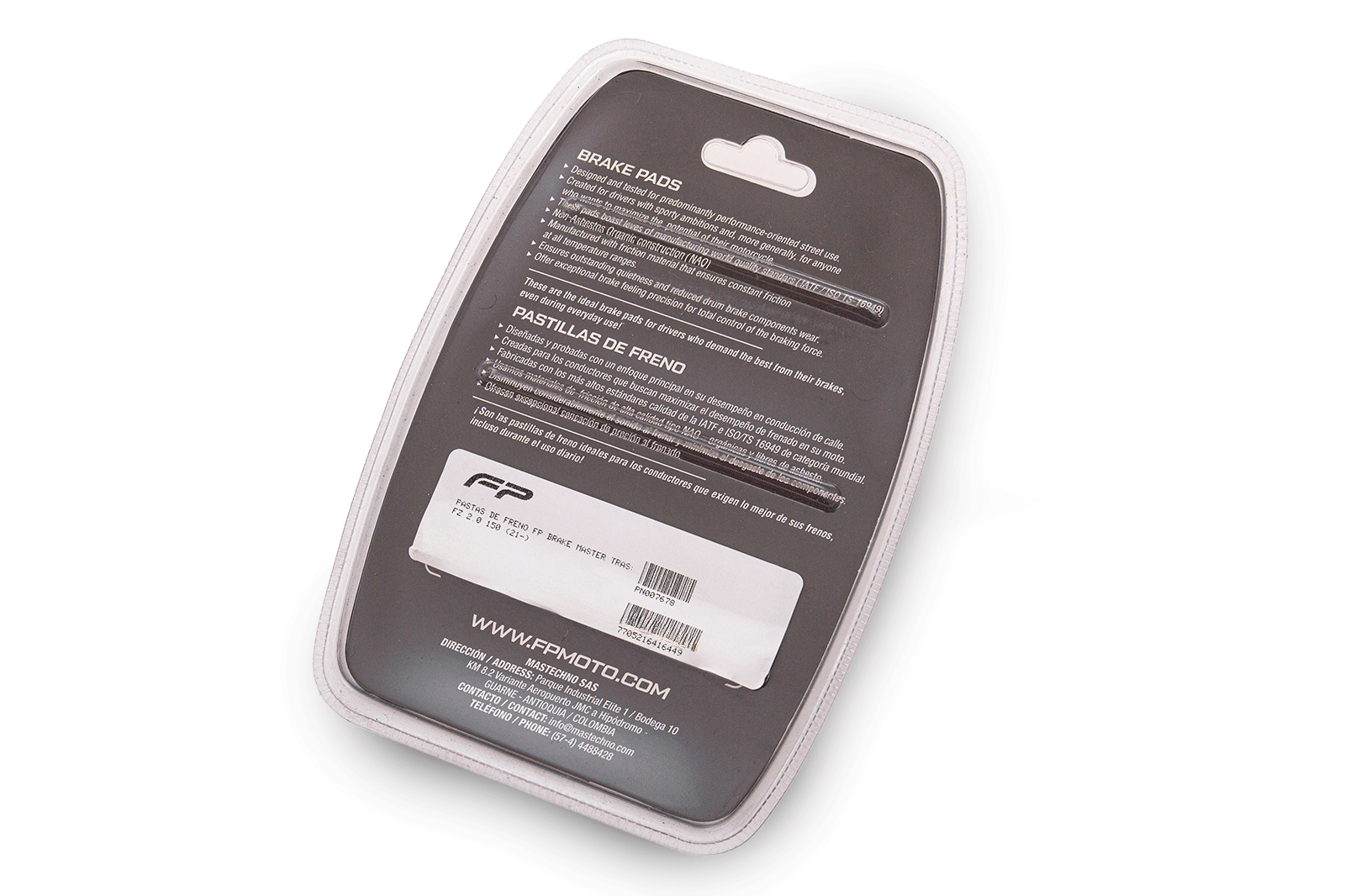 PASTAS DE FRENO FP BRAKE MASTER TRAS: FZ 2.0 150 (21-), PASTAS FRENO, Freno Fireparts, Pasta Freno FP, Pastilla de freno. Freno para Moto. Kit de Pastillas de Freno de Disco. Juego de Pastillas de Freno de Disco