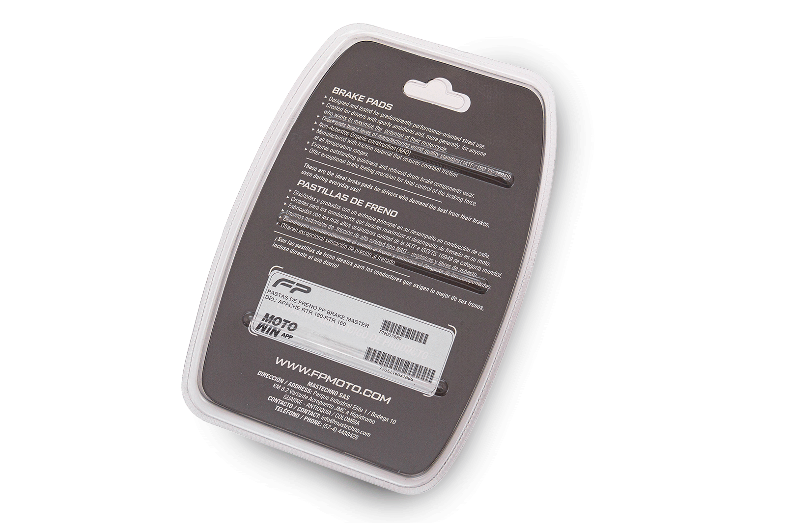 PASTAS DE FRENO FP BRAKE MASTER DEL: APACHE RTR 180-RTR 160, PASTAS FRENO, Freno Fireparts, Pasta Freno FP, Pastilla de freno. Freno para Moto. Kit de Pastillas de Freno de Disco. Juego de Pastillas de Freno de Disco