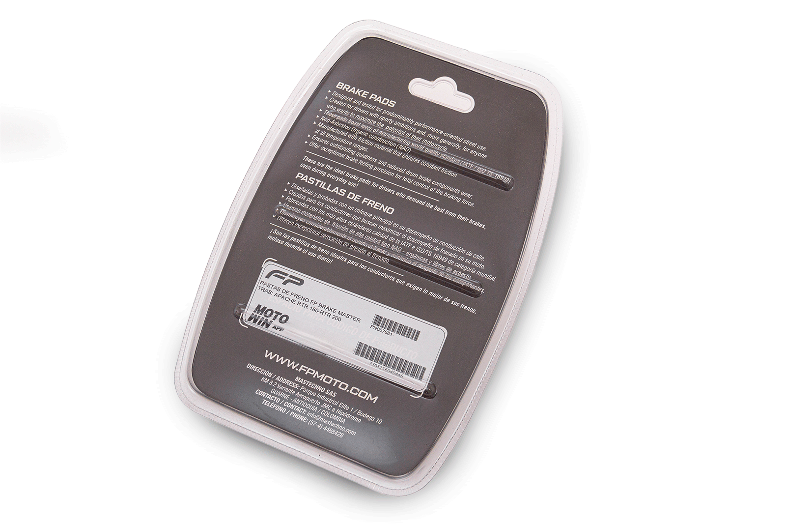 PASTAS DE FRENO FP BRAKE MASTER TRAS: APACHE RTR 180-RTR 200, PASTAS FRENO, Freno Fireparts, Pasta Freno FP, Pastilla de freno. Freno para Moto. Kit de Pastillas de Freno de Disco. Juego de Pastillas de Freno de Disco
