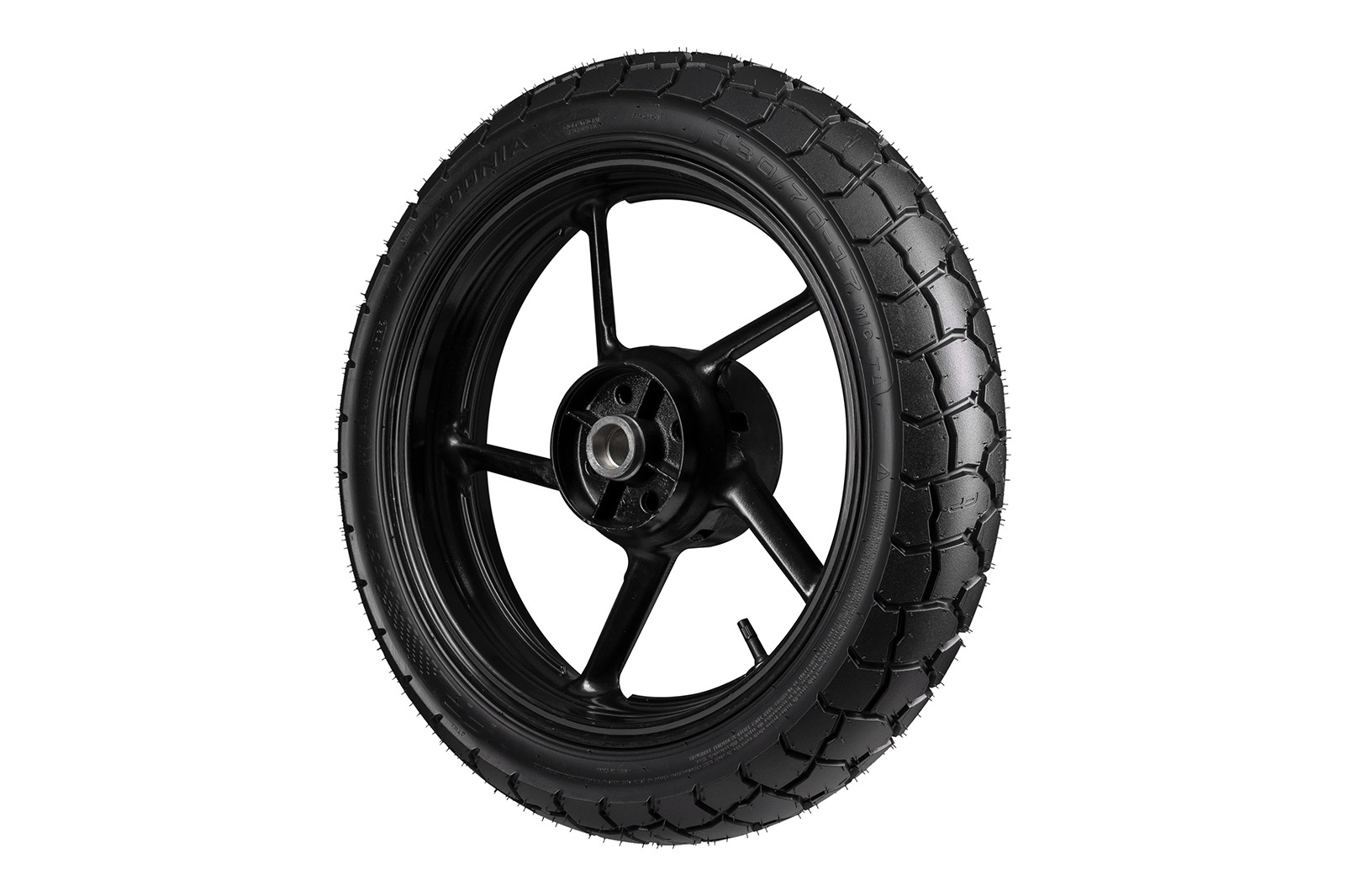 Perspectiva lateral izquierda de la llanta PATAGONIA 130/70-17 TL