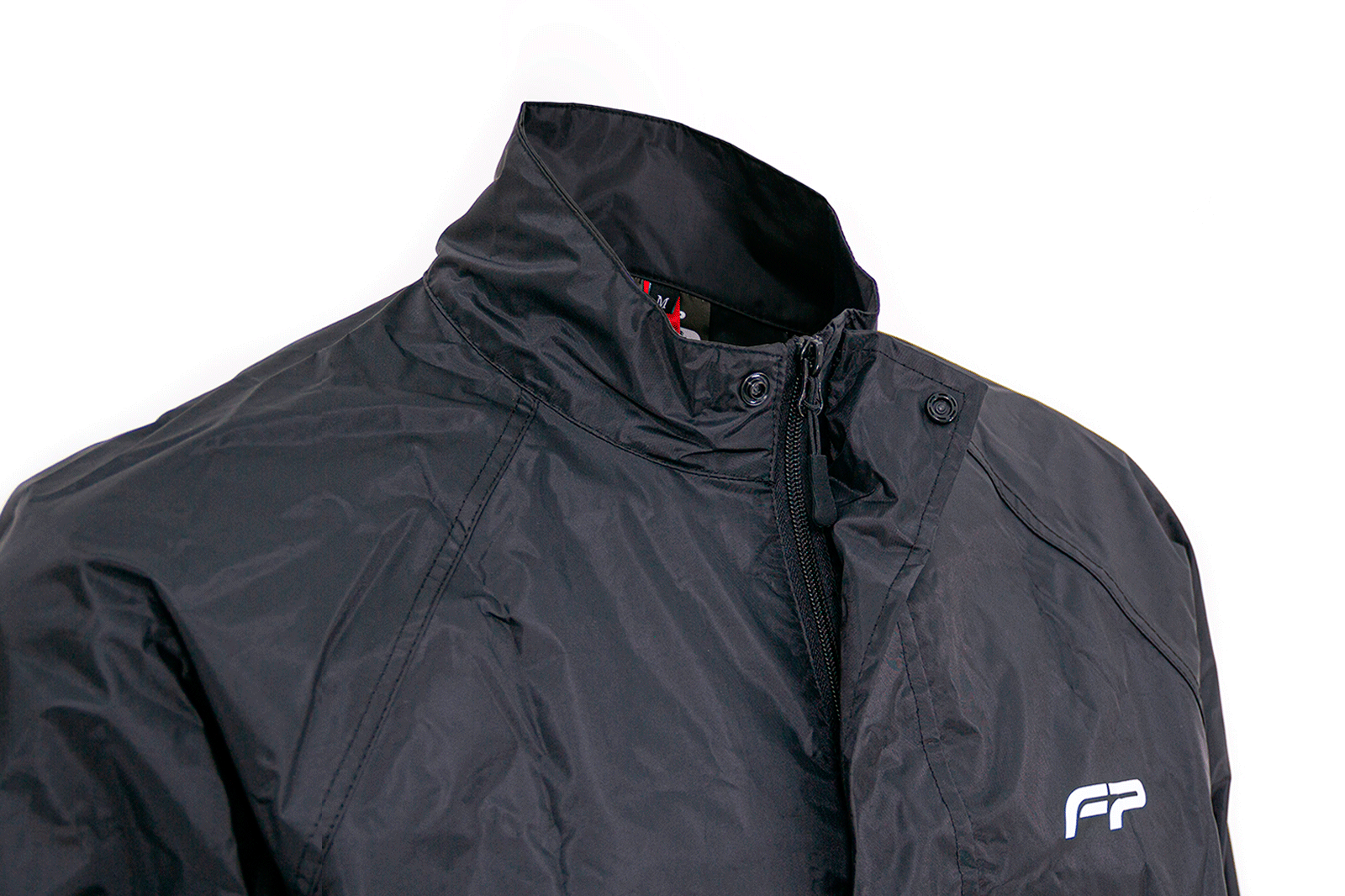 Impermeable Negro con Cierre