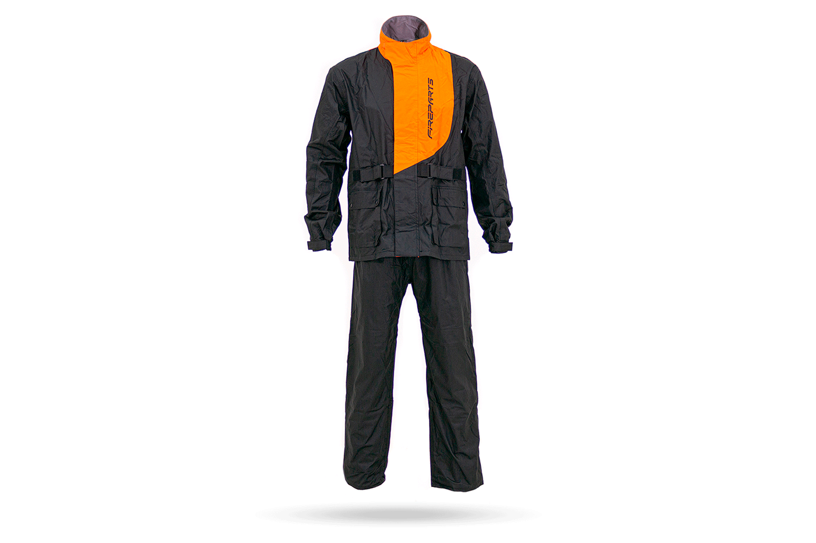 Impermeable Cyclone Negro Naranja