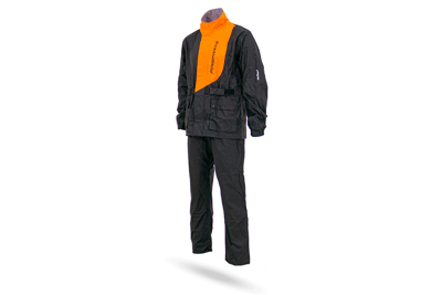 Impermeable cyclone negro naranja