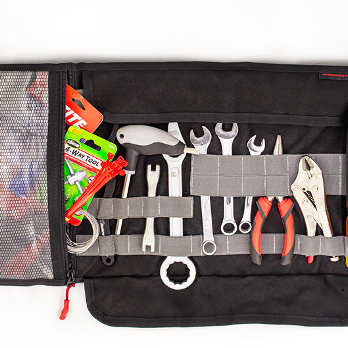 Porta herramientas para moto