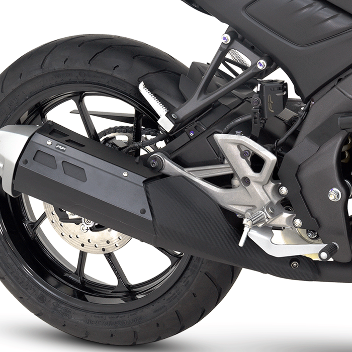 PROTECTOR DE MOFLE YAMAHA MT15, Protector de mofle para MT 15, Protector de mofle para Yamaha MT 15, Protector de mofle MT 15, MT 15, Yamaha MT 15, Aerodinámica, Protección, fácil instalación, protector de mofle.