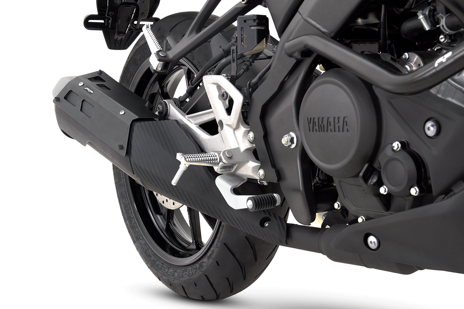 PROTECTOR DE MOFLE YAMAHA MT15, Protector de mofle para MT 15, Protector de mofle para Yamaha MT 15, Protector de mofle MT 15, MT 15, Yamaha MT 15, Aerodinámica, Protección, fácil instalación, protector de mofle.