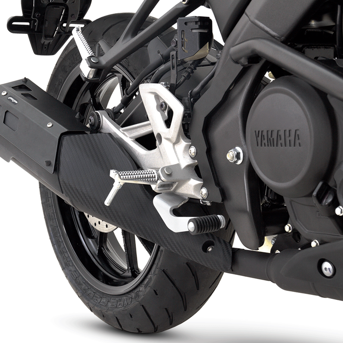 PROTECTOR DE MOFLE YAMAHA MT15, Protector de mofle para MT 15, Protector de mofle para Yamaha MT 15, Protector de mofle MT 15, MT 15, Yamaha MT 15, Aerodinámica, Protección, fácil instalación, protector de mofle.