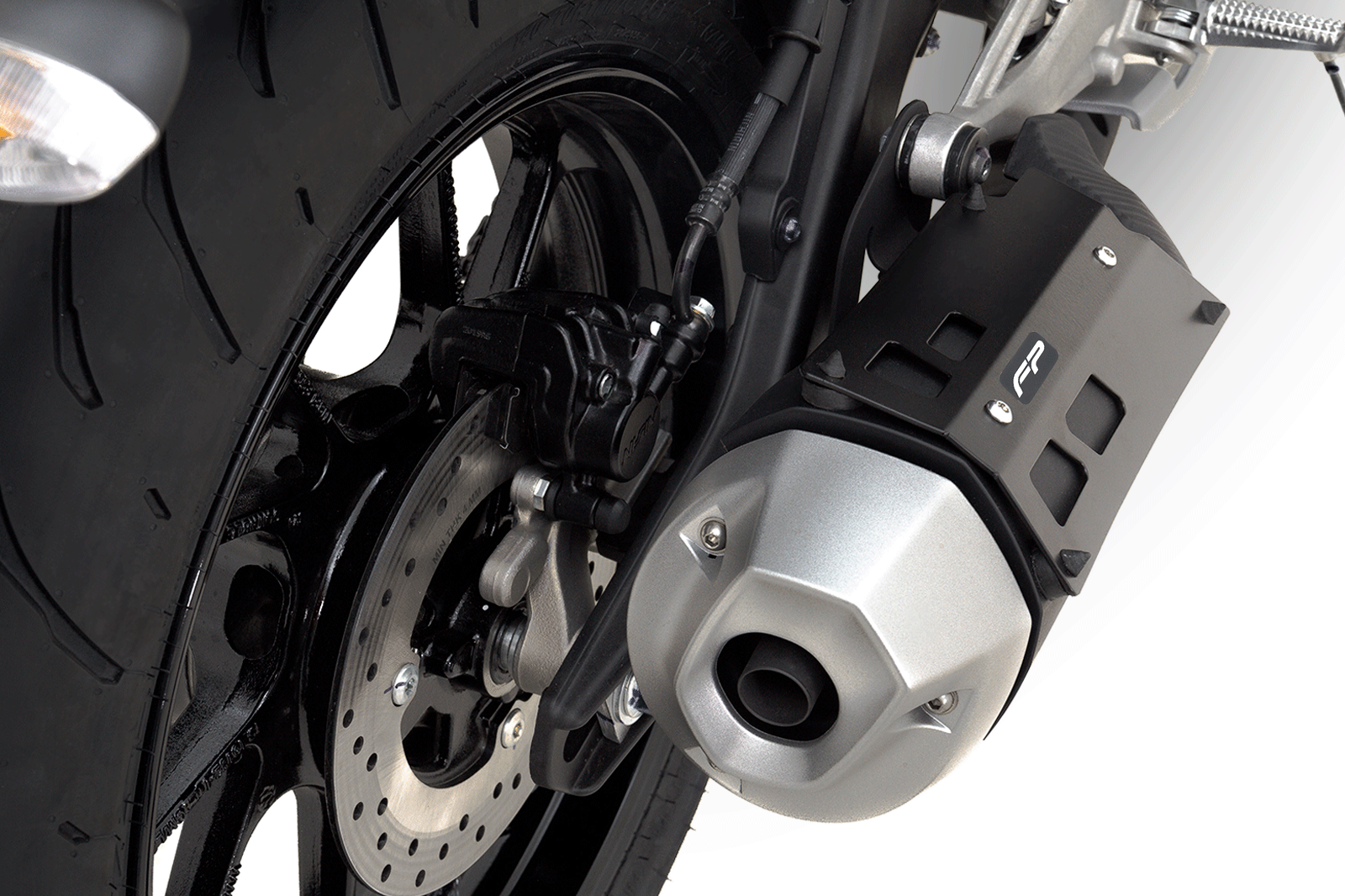 PROTECTOR DE MOFLE YAMAHA MT15, Protector de mofle para MT 15, Protector de mofle para Yamaha MT 15, Protector de mofle MT 15, MT 15, Yamaha MT 15, Aerodinámica, Protección, fácil instalación, protector de mofle.