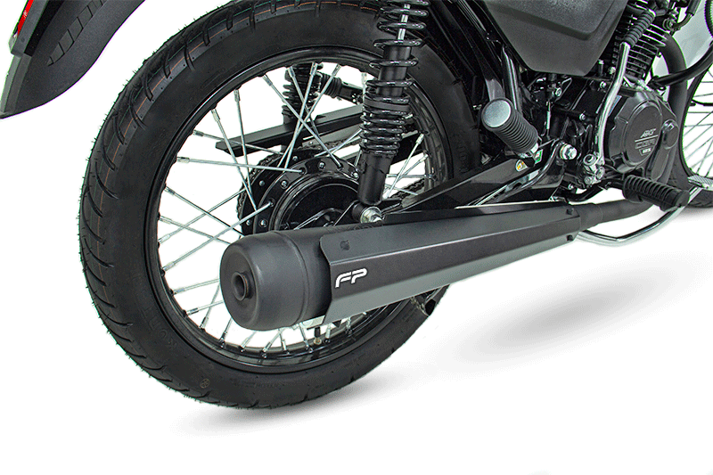 Protector mofle trasero negro nkd 125 fp ed
