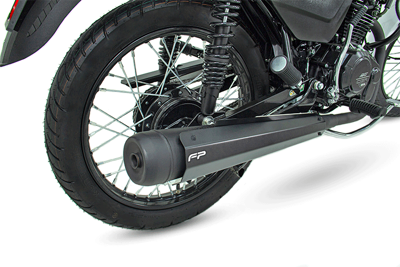 Protector mofle trasero negro nkd 125 fp ed