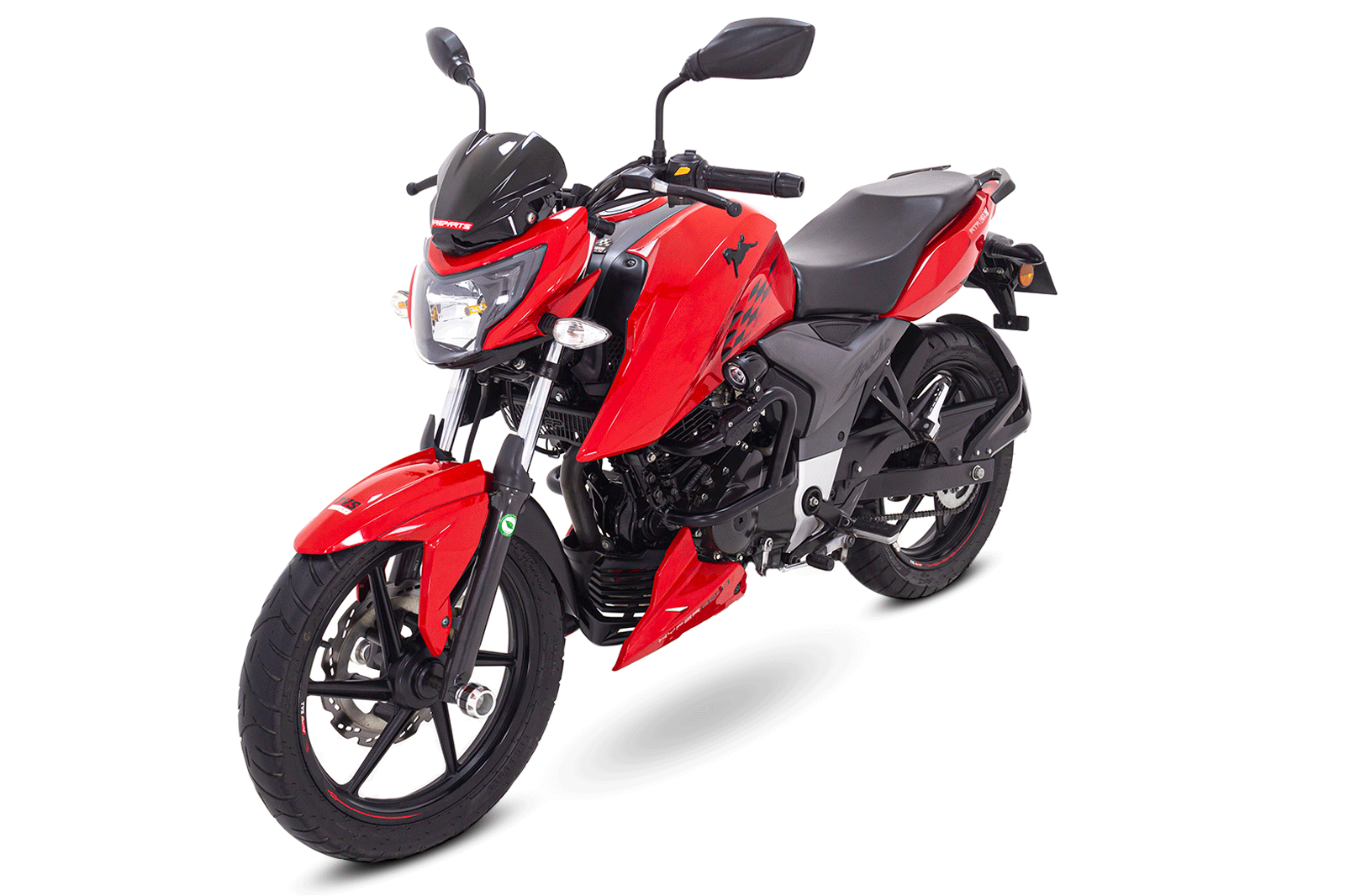 TVS Apache con defensa para Radiador