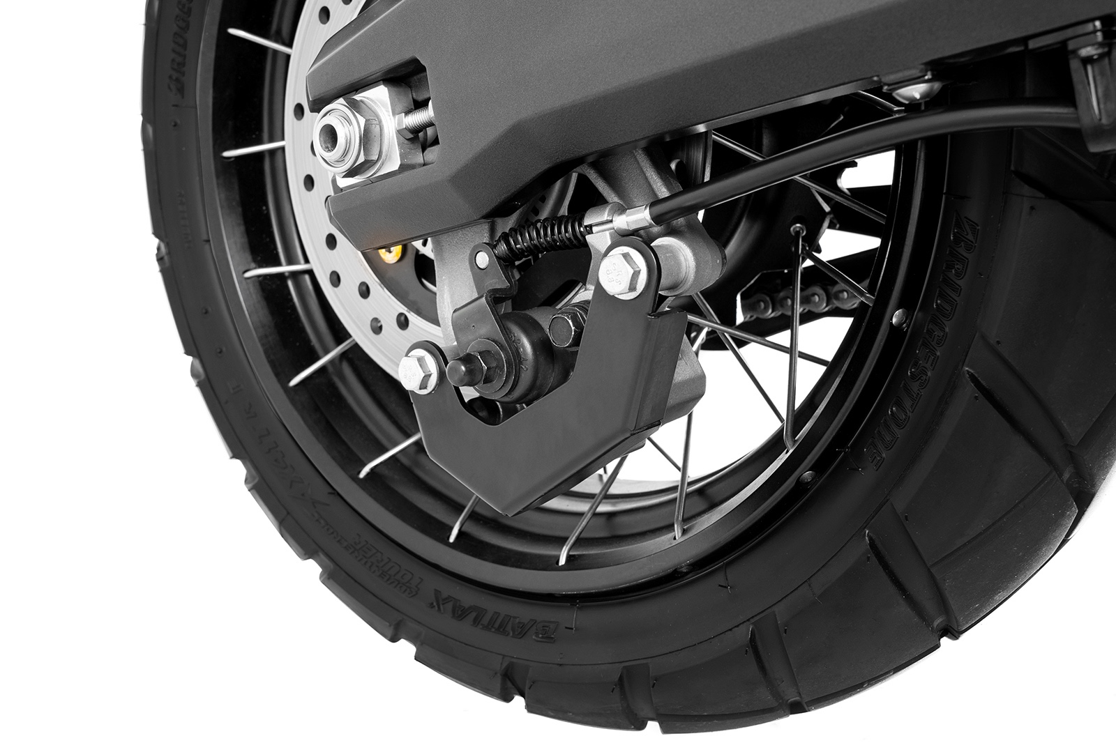 Vista lateral del protector FP con recubrimiento electrostático negro