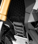Protector de radiador FP en aluminio negro para Honda XADV 750