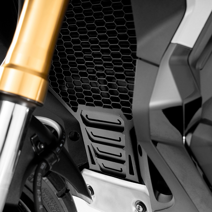 Protector de radiador FP en aluminio negro para Honda XADV 750