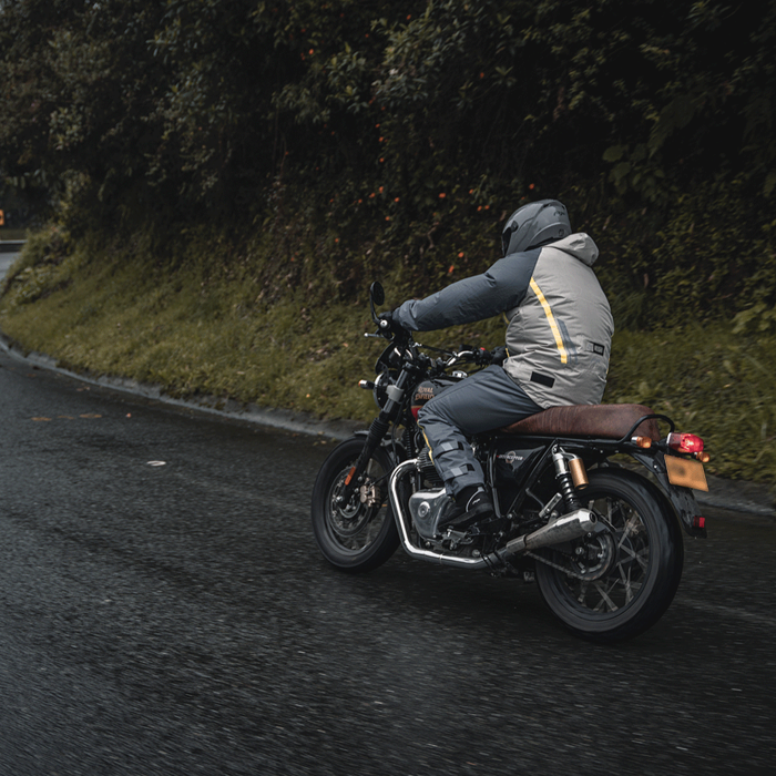 Impermeable tsunami verde neón