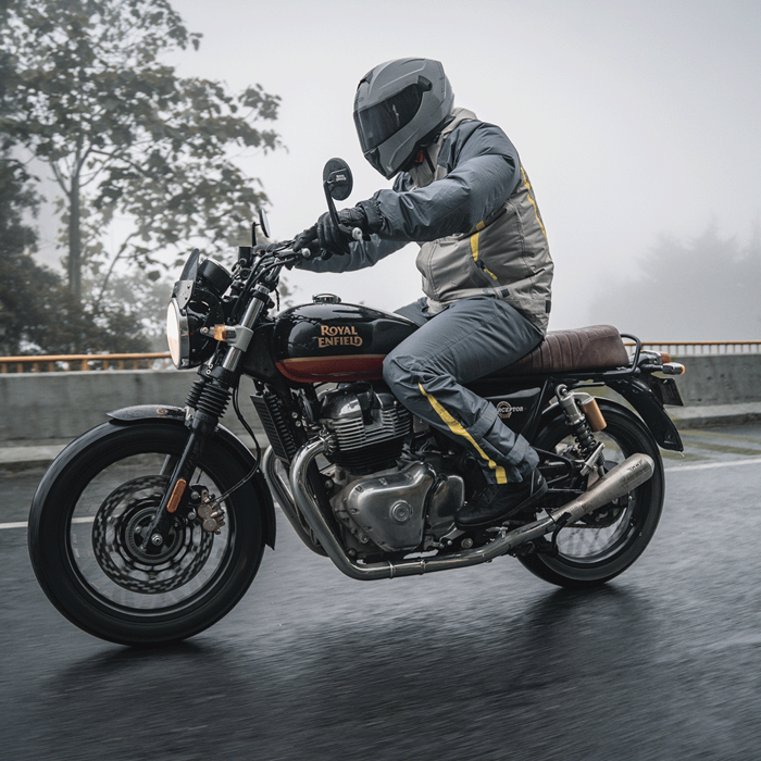 Impermeable tsunami verde neón