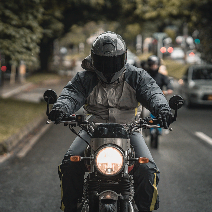 Impermeable tsunami verde neón