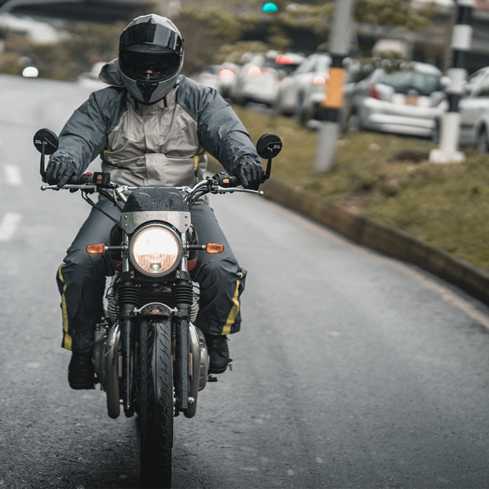 Impermeable tsunami verde neón