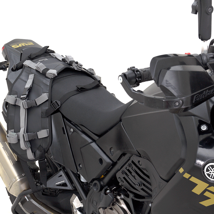 SISTEMA RACKLESS PARA DRYBAG  FP EXPEDITION, Soporte Maletas Laterales, Soporte Textil para Drybag, Organizador de Drybag, Anclaje de Drybag, Maletas Laterales, Cuelga Drybag, Soporte Textil, Drybag, Motocicleta, Correa, Universal, Resistente, Liviano, Fá