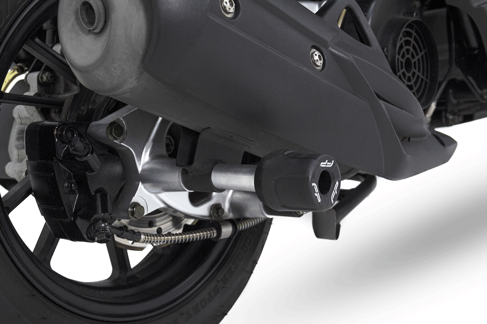 SLIDER VARIANT MOFLE VICTORY BLACK, Mofle, Protector de Mofle, Anticaídas, Victory, Protección para Motos, Slider Trasero, Slider para Moto