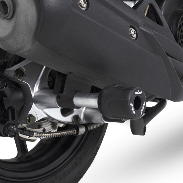 SLIDER VARIANT MOFLE VICTORY BLACK, Mofle, Protector de Mofle, Anticaídas, Victory, Protección para Motos, Slider Trasero, Slider para Moto